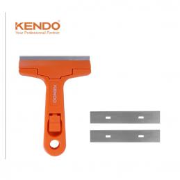 SKI - สกี จำหน่ายสินค้าหลากหลาย และคุณภาพดี | KENDO 30939 ด้ามเกียงโป๊วสีแบบเปลื่ยนใบได้ 100mm/4นิ้ว